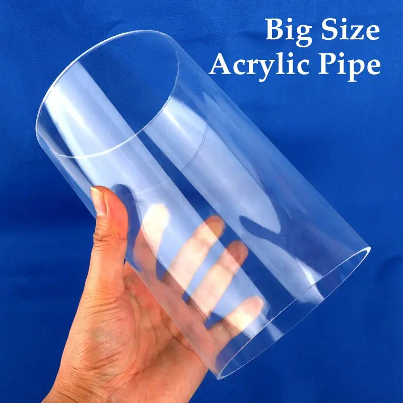 Tube Acrylique Rond Transparent 305x90mm - Barre Ronde Creuse DIY Artisanat Et Modélisme