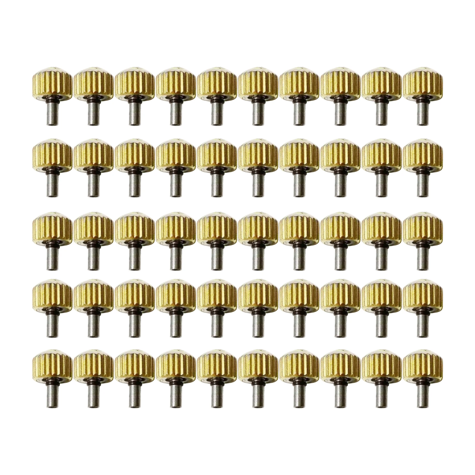 50 Pieces Crown Stem Extension Stick M0.9 to M0.9 Watch Winding Stem Crown Connector Adapter Repair Tool Parts Replacement