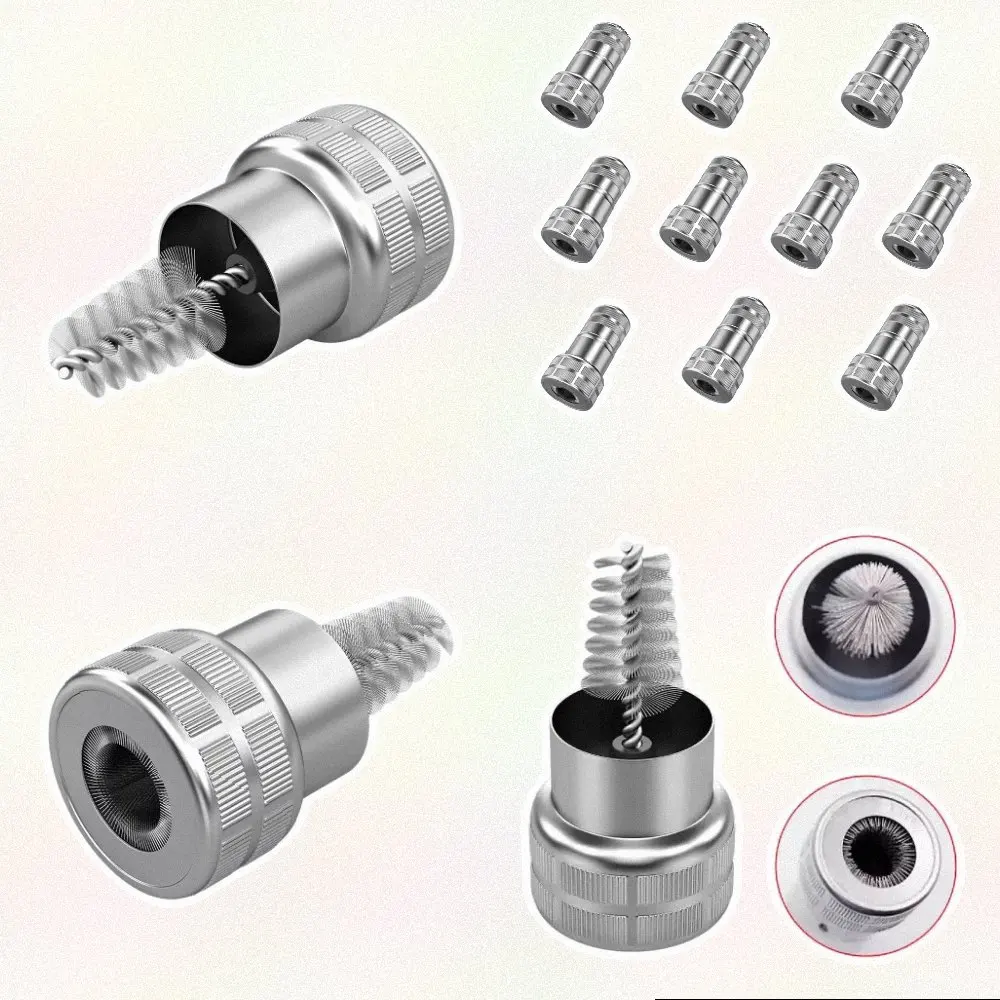 10Pcs Silver Steel Wire Battery Terminal Cleaner Brush Rust Remover Tool For Car Truck Motorcycle Maintenance Hand Tool Set