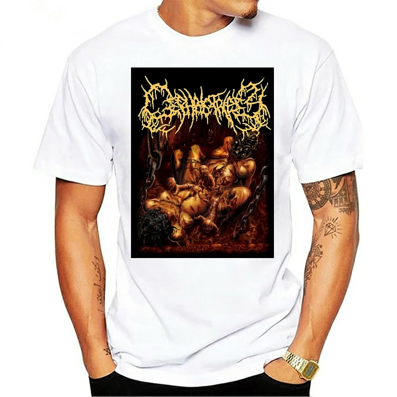 Бесплатная доставка, цефалотрипсии, металлическая футболка, Азиатский размер