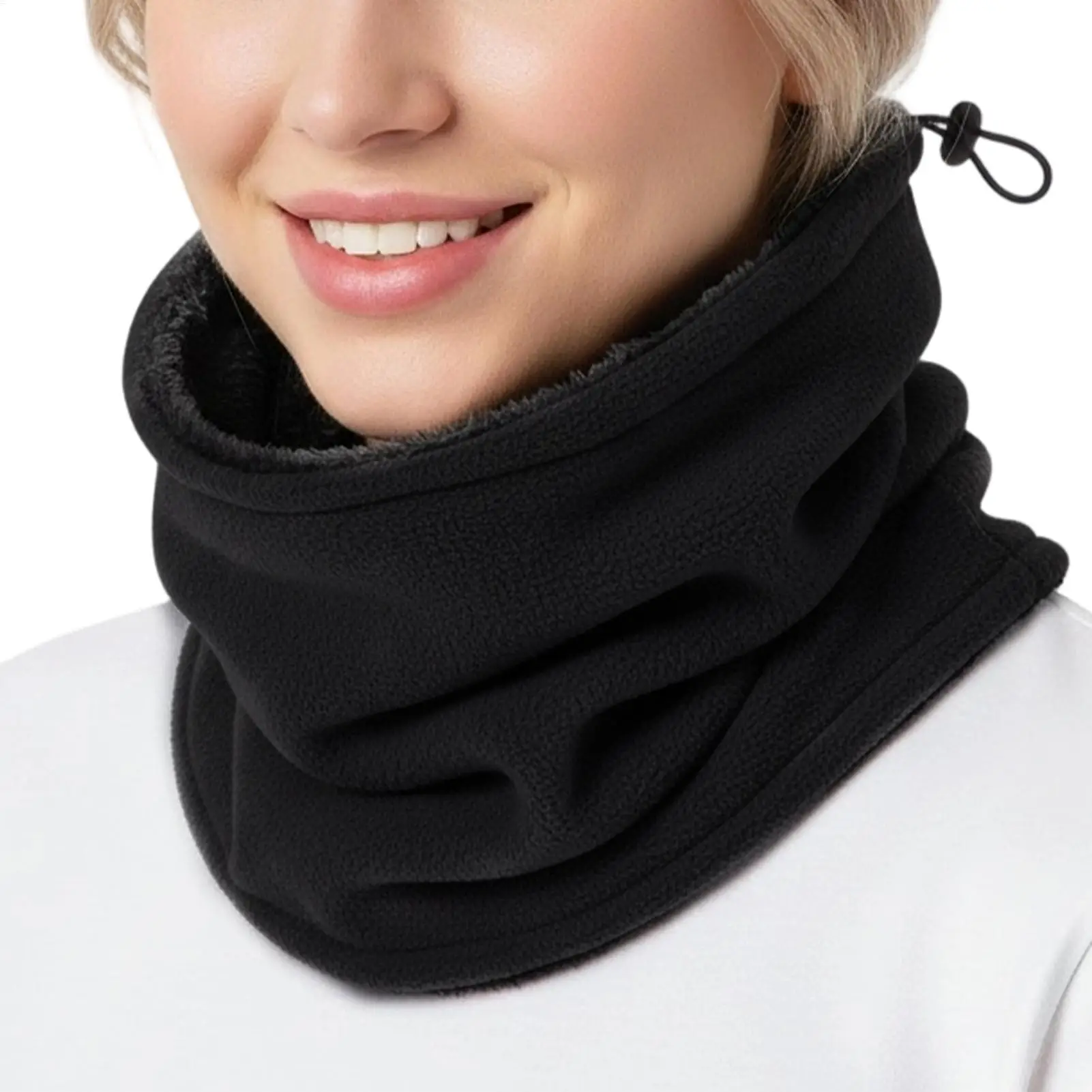 Halsmanschette Winter MotorradWarm Fleece Hals Outdoor Wärmer Winddichter Schal Camping Wandern Ski Radfahren Winter Gesichtsmaske