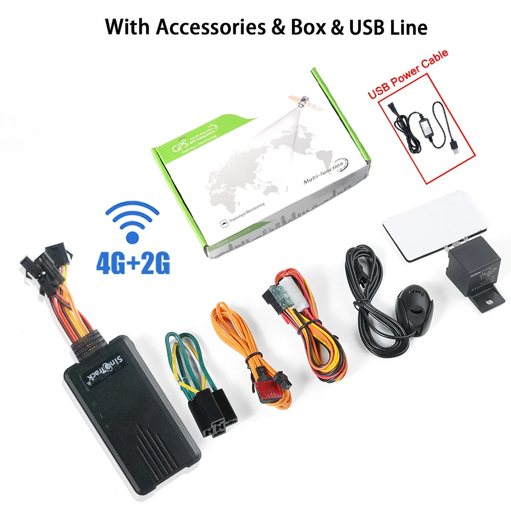 SinoTrack 4G GPS-Tracker ST-906L für Auto- und Motorrad-Fahrzeug-Tracking-Gerät mit Cut Off Oil Power und Online-Tracking-Software