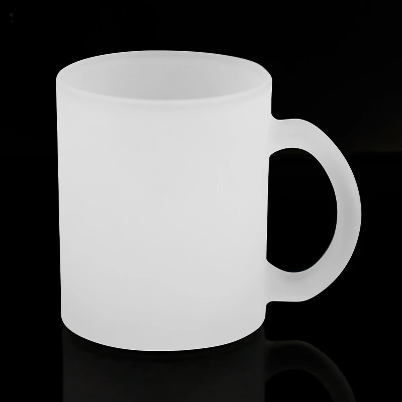 12pcs 11oz Sublimation Blanks Glass Picture Frame Transparent Beer/Coffee Mugs With Handle For Diy Gifts