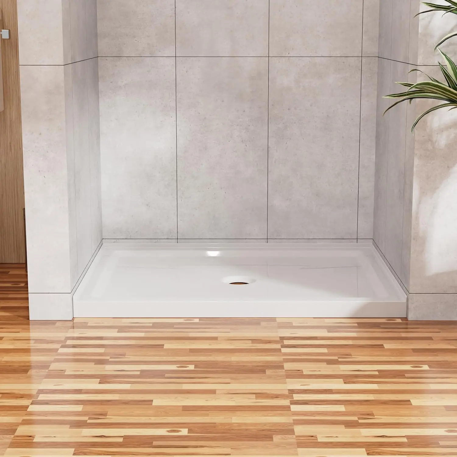 

32 "x48" Shower Base - Durable, non-slip, ABS material, quick installation, universal bathroom design, enhance the bathing exper