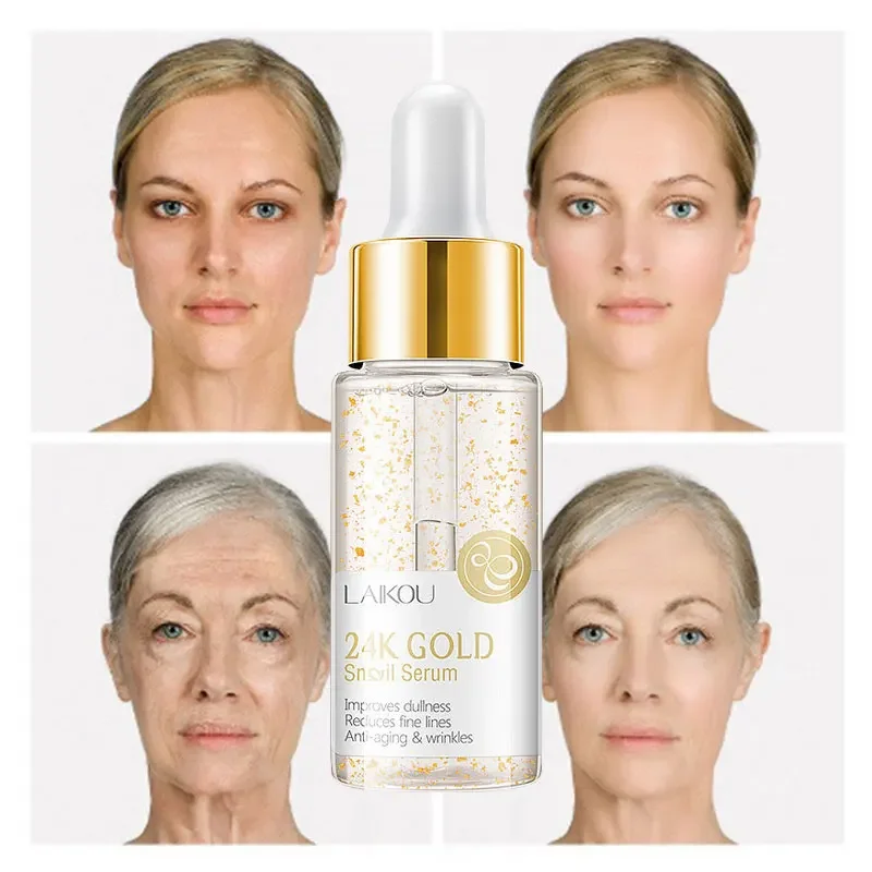 LAIKOU Makeup Base Moisturizing Essence 24k Gold Elixir Oil Control Professional Matte Serum Series Brand Foundation Primer 1pcs