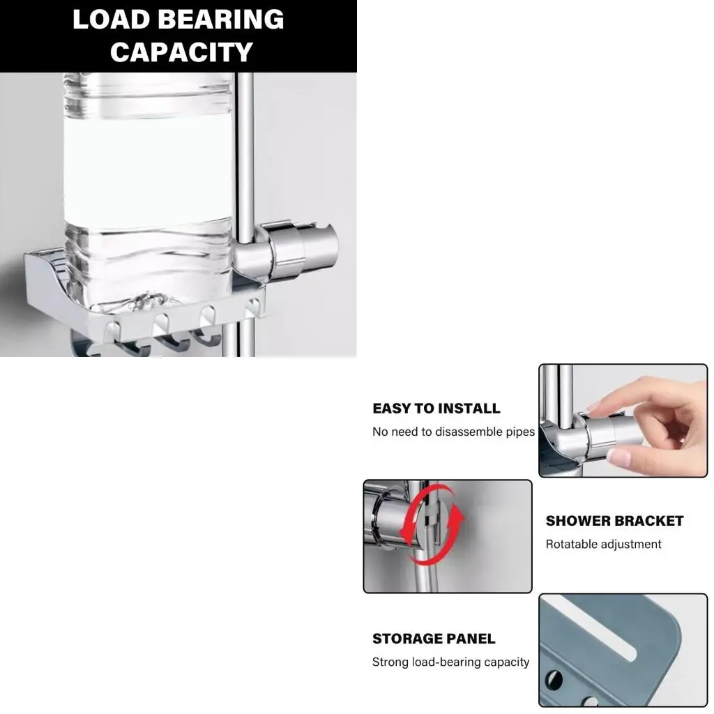 

Industrial ABS Soap Dish Elegant Soap Dish Versatile Soap Rack Space Saving Soap Tray Clip ABS Bathroom & Kitchen Rack