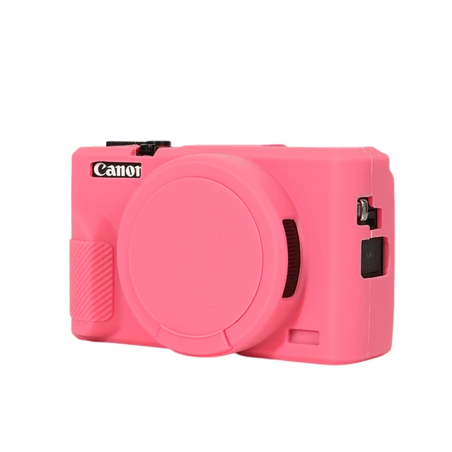 Camera Bag for Canon G7X3 Silicone Case Protective Cover G7X Mark III Lens Cap Soft Shell Shockproof Dustproof 6
