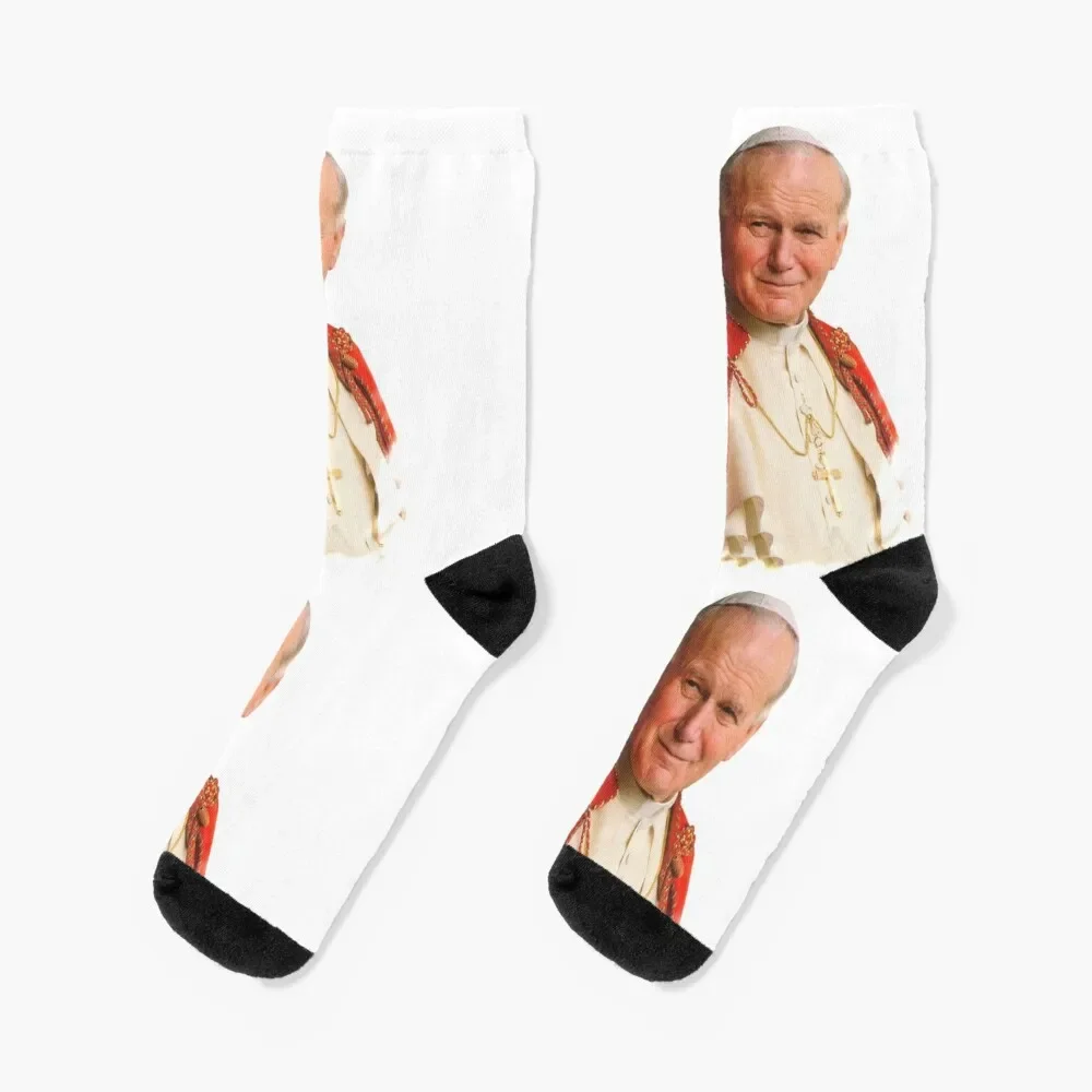 

Saint John Paul II Socks christmass gift designer brand cartoon Women Socks Men's