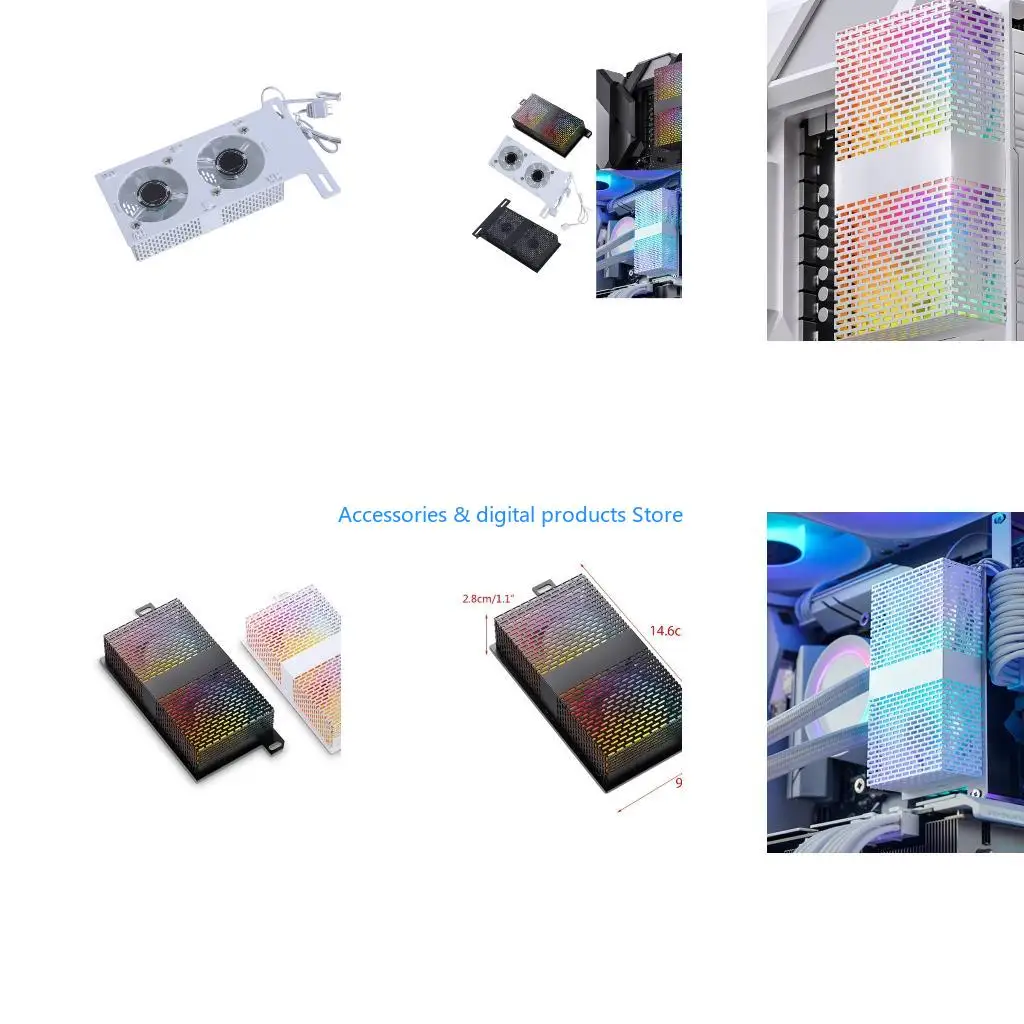 77JD Cooler Fan Better Cooling Solution for DDR DDR2 DDR3Overclocking Enthusiasts