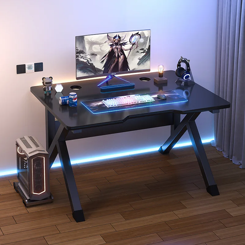 black e-sports computer desk simple modern multifunctional comfortable gaming table interior Laptop escrivaninha gamer furniture