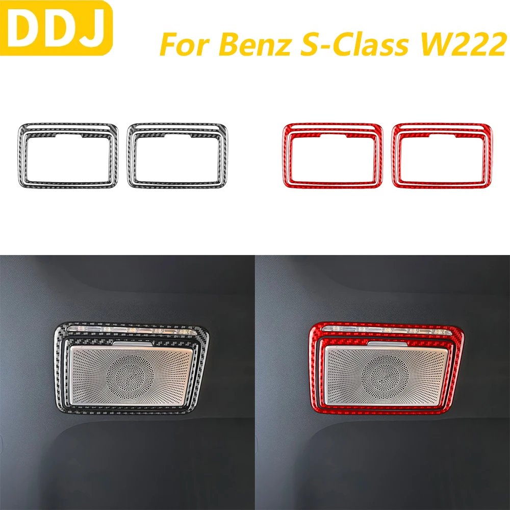 

Для Mercedes-Benz S-Class W222 2012-2020 из настоящего углеродного волокна, задняя панель динамика на крыше, накладка, автомобильные аксессуары, декоративная наклейка