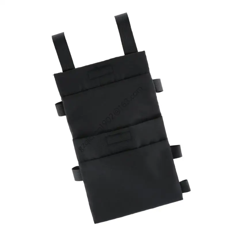 X7AB Adjustable Walking Aid Organizers Curved Fit Waterproof Material Split Compartments Cane Storage For Essential