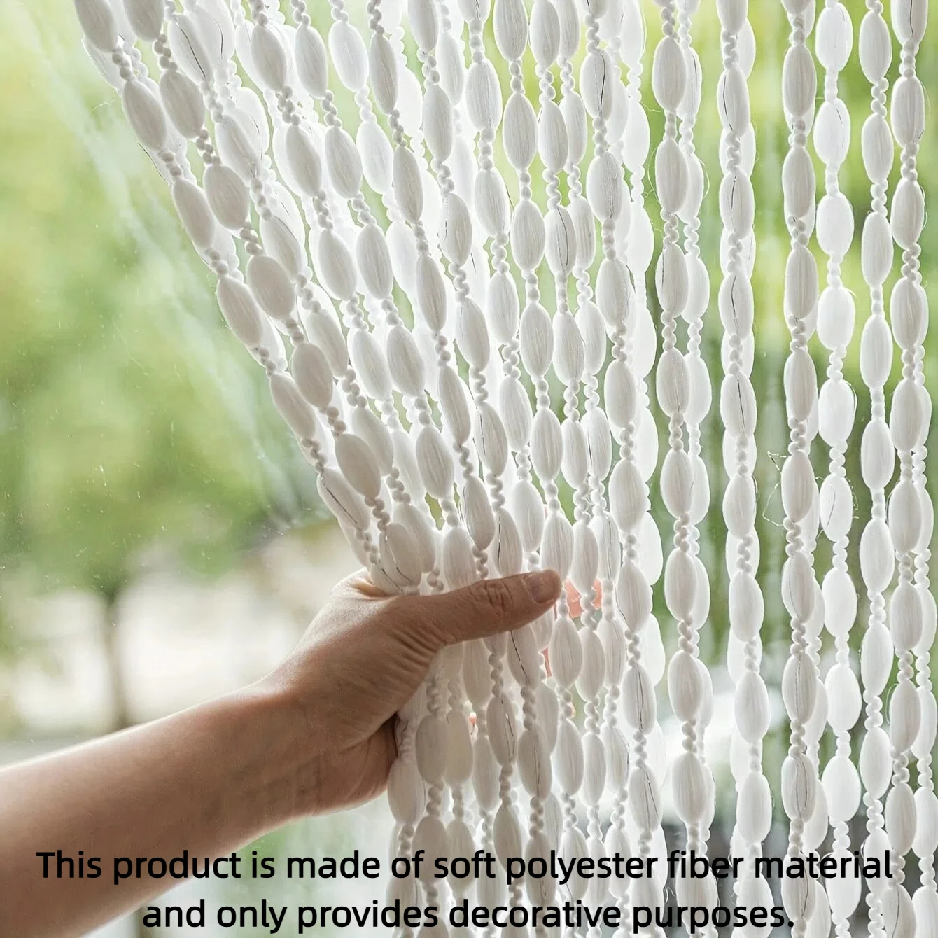 Polyester Door Beaded Curtains Lantern Tassel Cord Curtains Hotel Wedding Salon Window Line Curtains Decoration For Room Divider