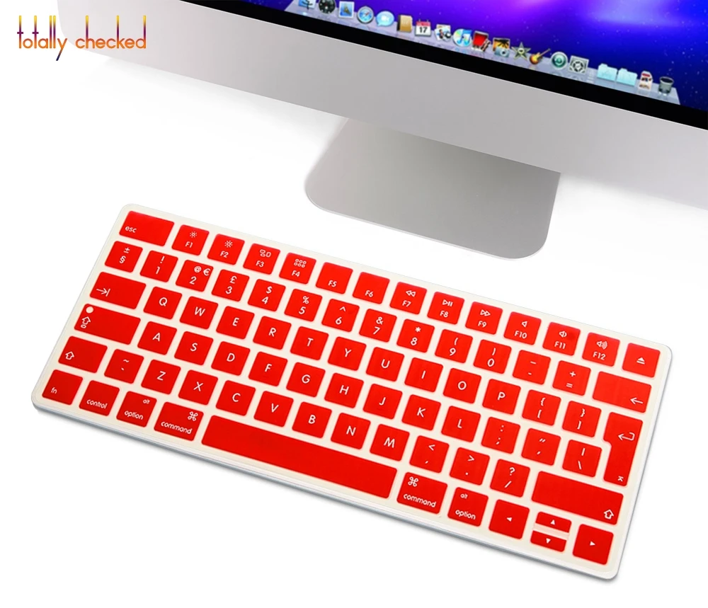 For Magic Keyboard Euro EU ENGLISH European Magic wireless Keyboard For Apple Magic Keyboard Silicone Keyboard Cover Protector