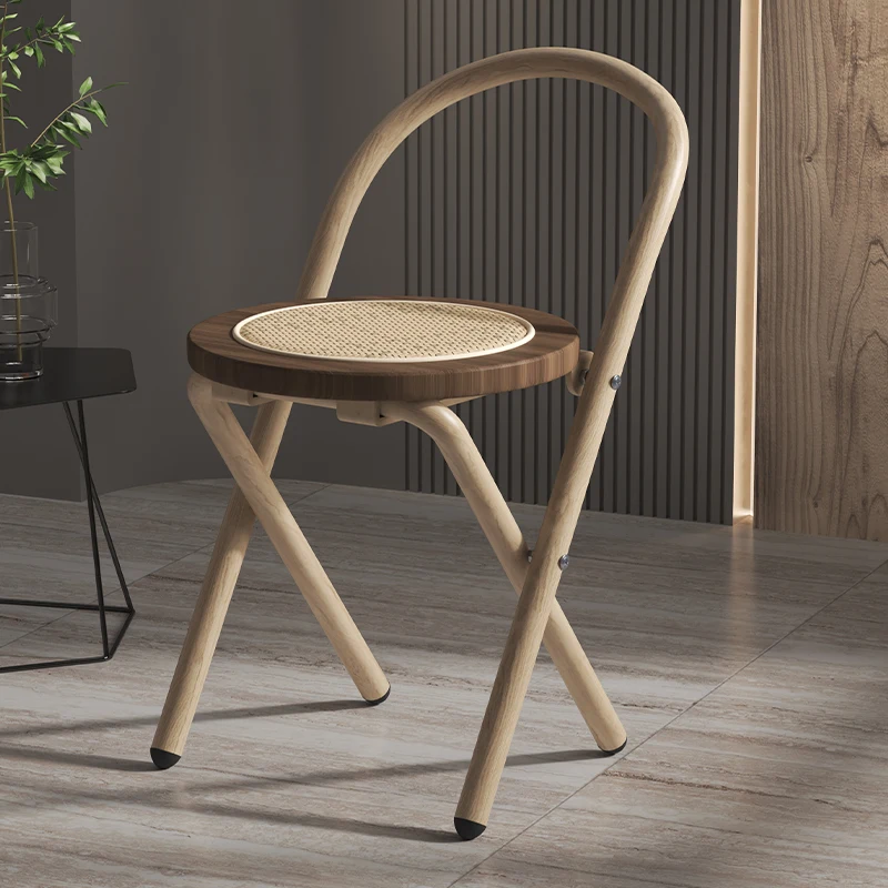 

Modern simple single pipa round stool folding stool