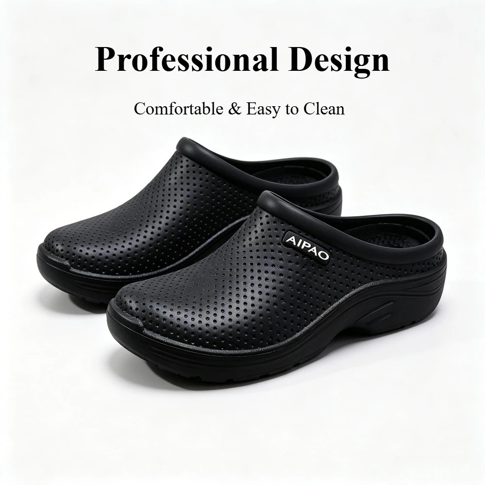Unisex Lightweight Comfort Work Shoes Easy to Clean |Chef  Nursing Footwear for Hospital, Kitchen, Garden, Catering  Gardening