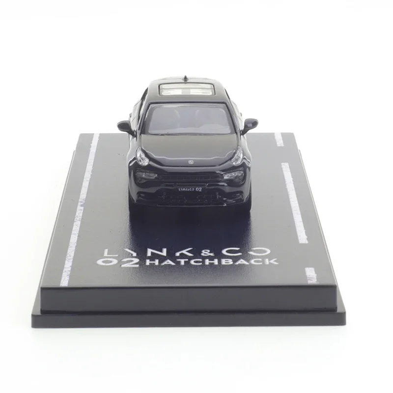 XCarToys 1/64 Lynk&Co 02 Black Crystal Box Adult Car Alloy Toys Motor Vehicle Diecast Metal Model Kids Xmas Gift Toys for Boys