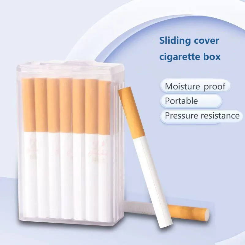 20-Slot Universal Cigarette Case l Fits 6.5/7.5/8.0mm Hand Rolled & Regular | Large Capacity Flip-Top Box with Thick Shell view 6