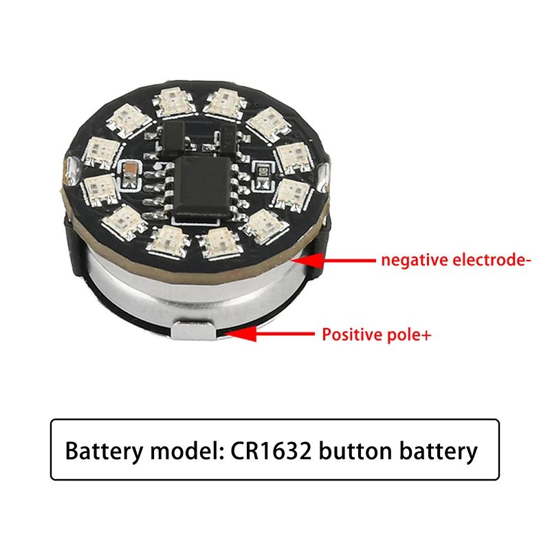 Lâmpada led colorida magnetron, 4 modos, lâmpada de indução sem fio, bateria de botão, faça você mesmo, decoração de paisagem, modelo estereoscópico