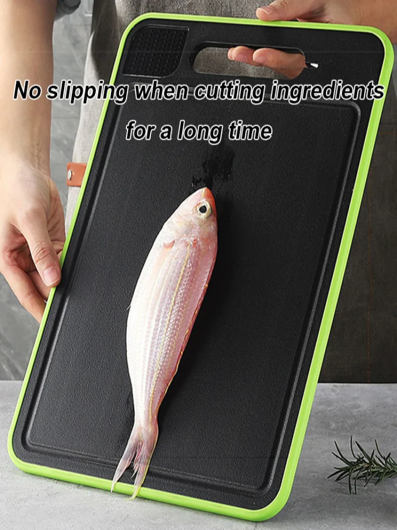 

Double-Sided Quick Thaw Multifunctional Aluminum Alloy Painted Cutting Board,with Knife Sharpener Food-Safe for Veg/Meat Cutting