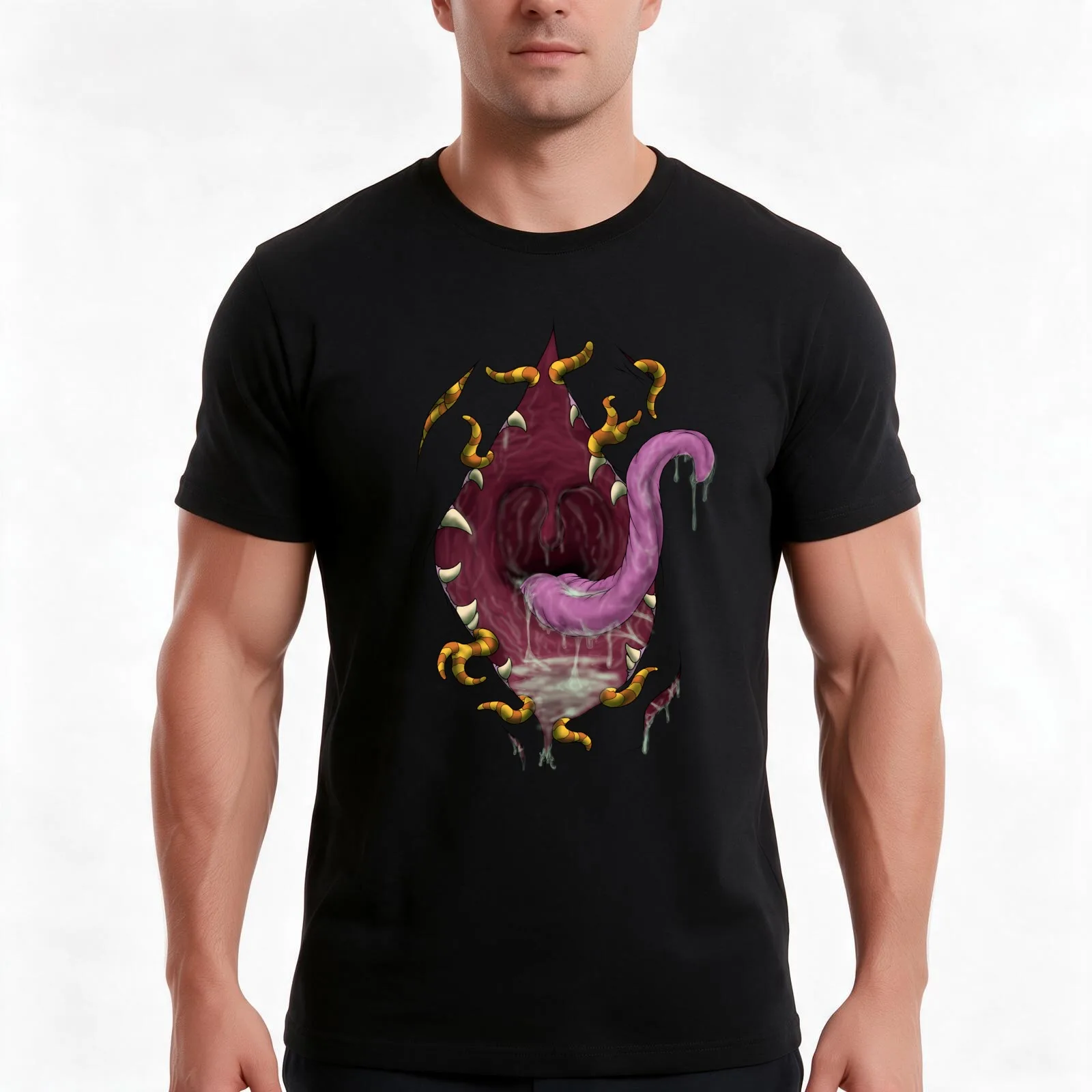 Come Inside (VORE) T-Shirt, Summer Casual Cotton Tee, Oversized Streetwear Tops, Vintage Graphic Print, Loose Fit Short Sleeve