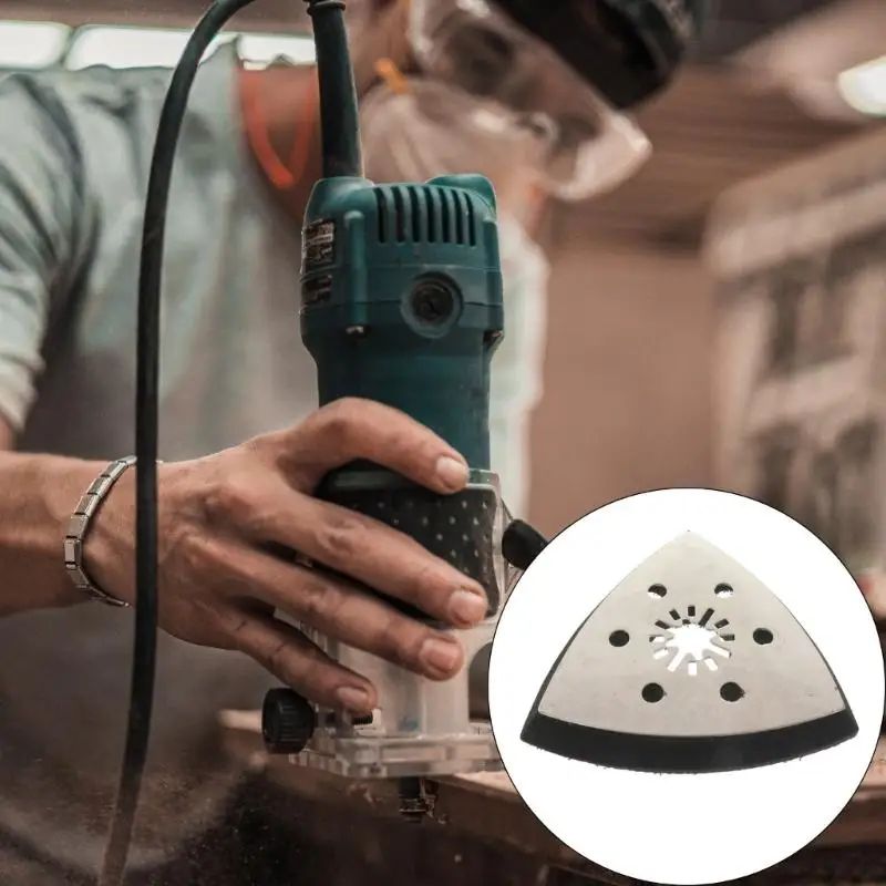 

R9UF Profession Точный треугольный инструмент шлифовальной покладки 93 мм легкая конструкция 6 -отверстия.