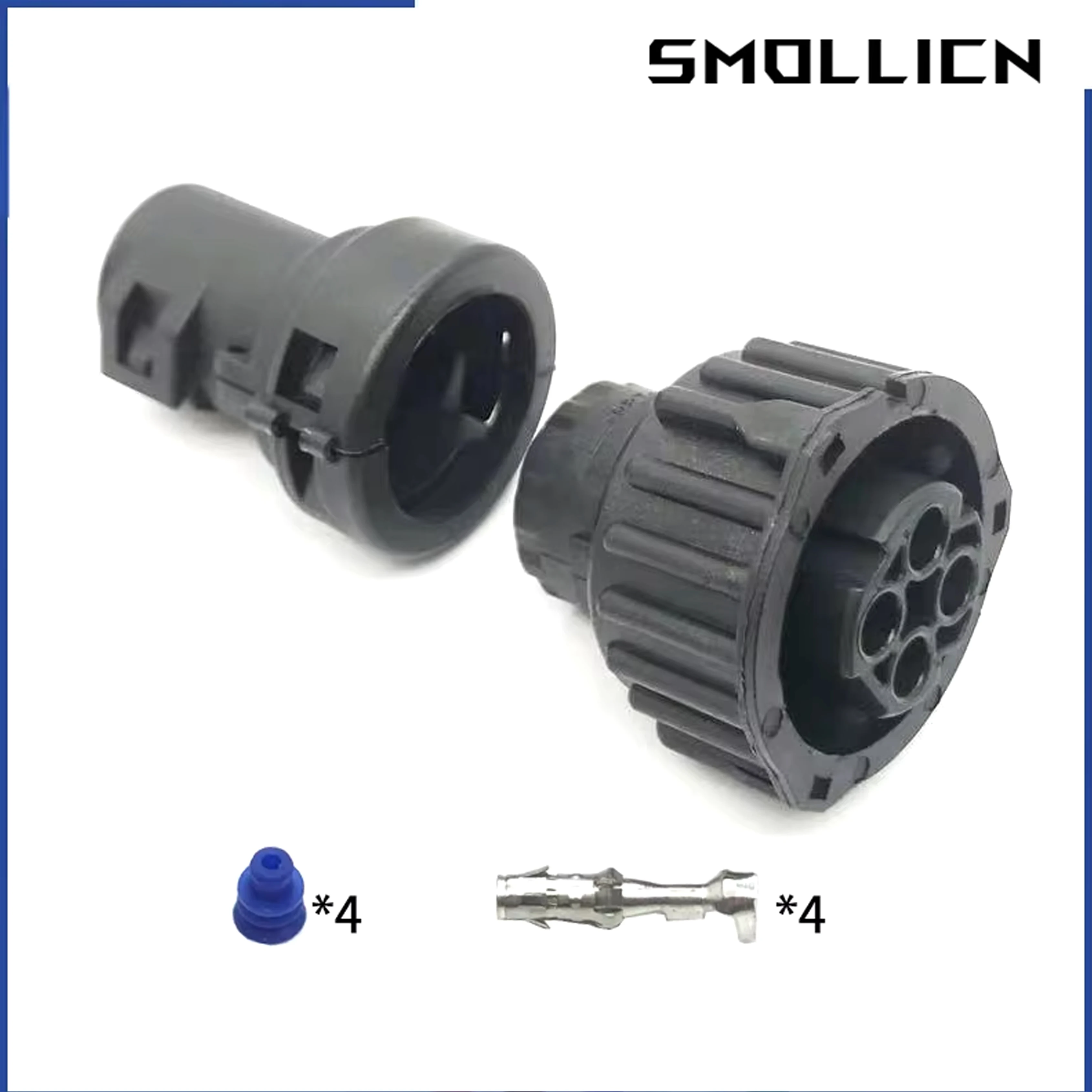 1 Set 4 Pin tyco round HOWO A7 Odometer Speed Sensor Plug Sealed Auto Connector 1-967325-1 With Cable Sheath 965786-1 965783-1