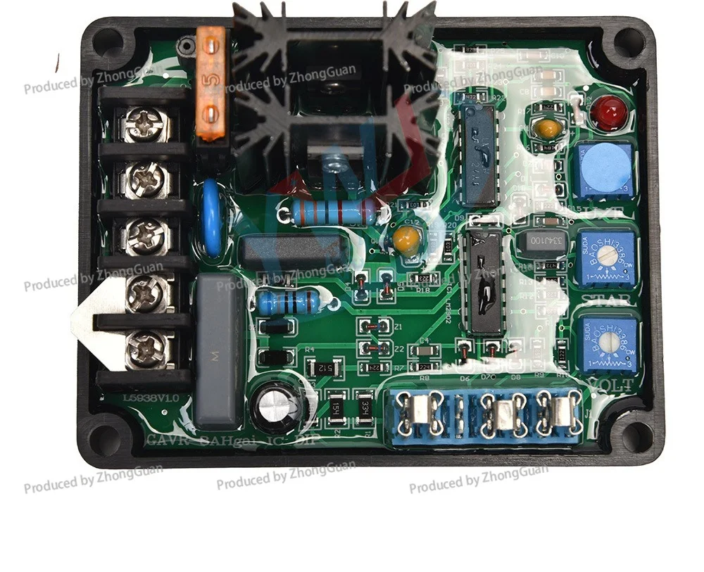 Gavr-8a Brushless Diesel Generator Excitation Voltage Stabilizer Automatic Voltage Regulator Module