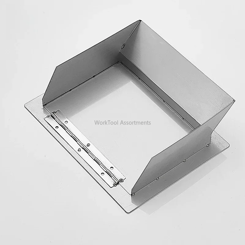 Stainless steel 304 side opening trash bin lid wall-mounted cabinet door cabinet embedded indoor flip-up trash inlet