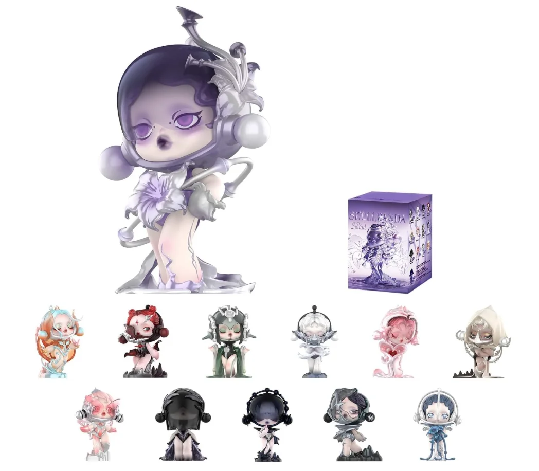 

POP MART SKULLPANDA The Sound Series Figures, SKULLPANDA Blind Box Figures, Random Design Action Figures Collectible Toys
