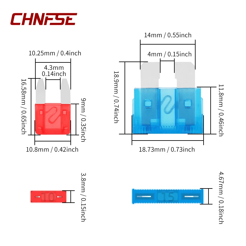 300pcs Car Blade Fuse Assortment Kit, 2A-40A Auto Truck Automotive Medium Small Fuse Mixed Motorcycle, Circuit Fuse With Box