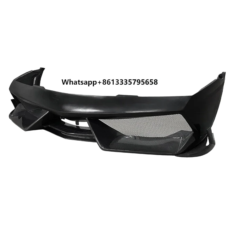 

For Lamborghini Gallardo 2008-2014 New Design 3K Twill Carbon Fiber Front Bumper With Wind Blades for Gallardo