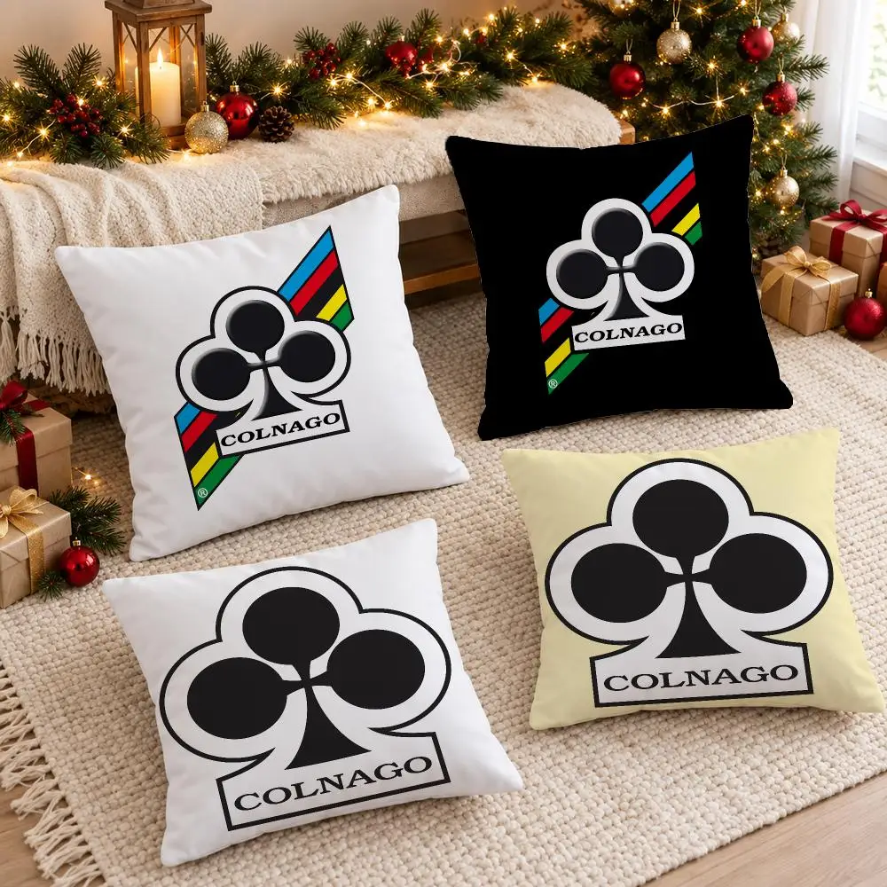 Sleek Spirited Brand C-Colnago Cushion Cover Sofa Living Room Home Decor Invisible Zipper Anti-dustmite Shell