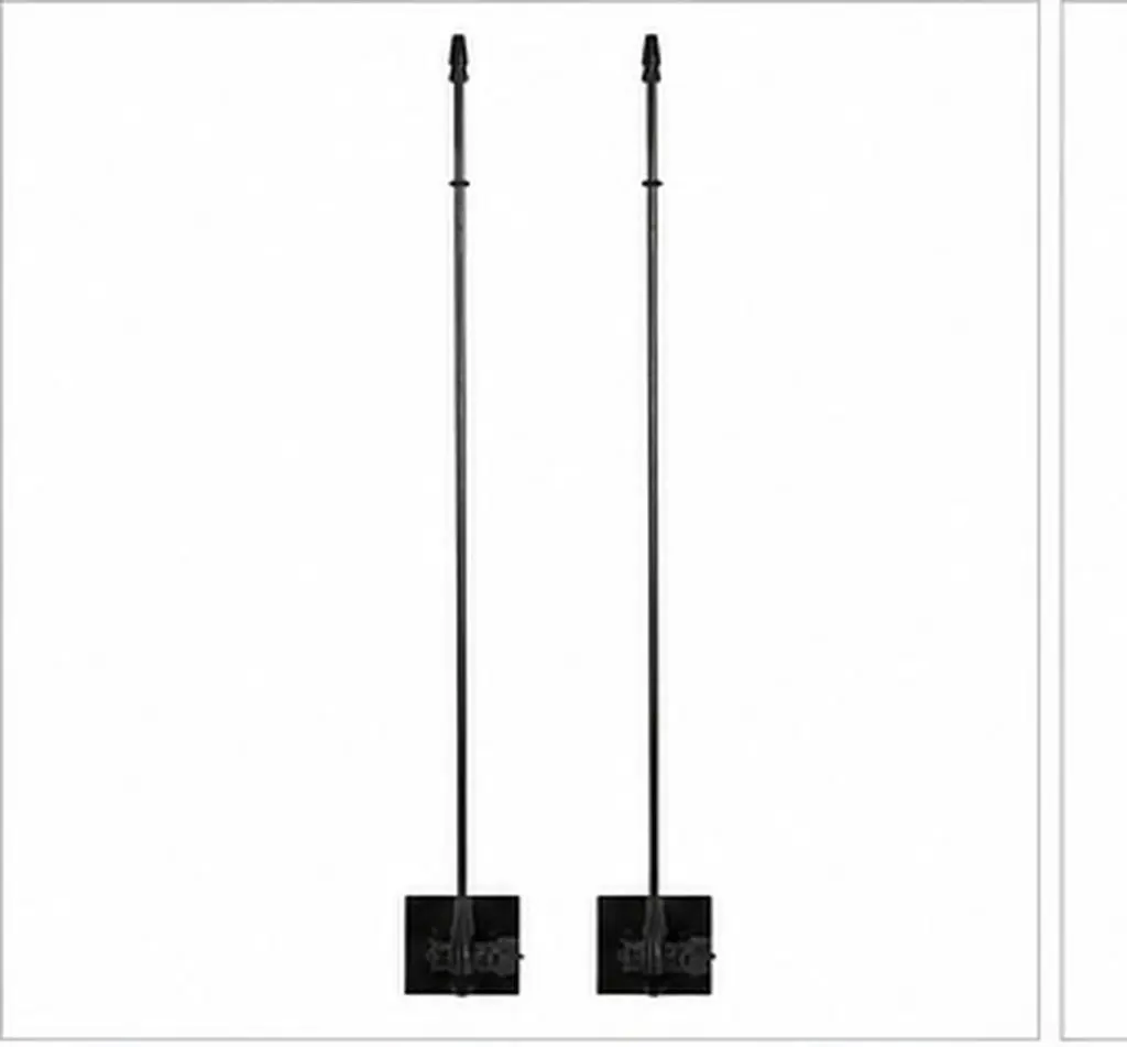 2Pcs Car Flag Pole Base Adjustable Mount Exterior Vehicle Window Trunk Lid Flag Holder Automotive Flagpole Mounting Hardware