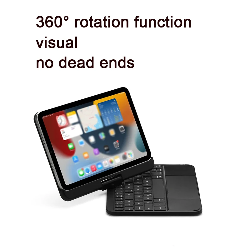 Imagem -04 - Magic Keyboard Case para Ipad Mini Capa Magnética Funda Backlight Dobrável 360 Graus Rotatable Keyboard Bluetooth Keyboard