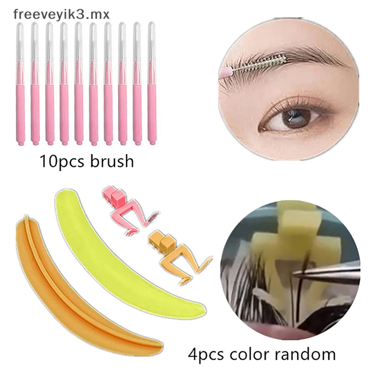 1Set Silicone Reusable Eyelash Separator Tool for Eyelash Extension Aid Patch DIY False Eyelash Lifting Grafting For Home Salon