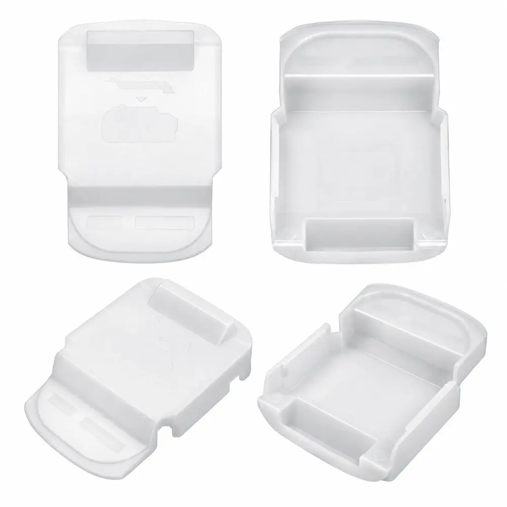 Plastic Battery Dust Cover Dustproof Snap-On Battery Terminal Cover White Protective for Makita-style 14.4V/18V/21V Batteries