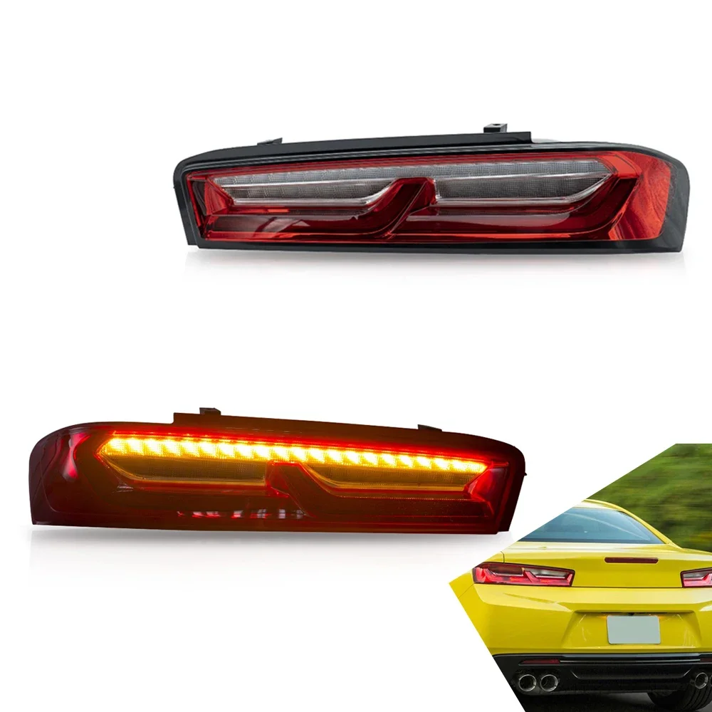 

Tail Light Assembly Fit For Chevrolet Camaro 2015-2017 Lamp Turn Signal With Sequential Indicator Car Accessories