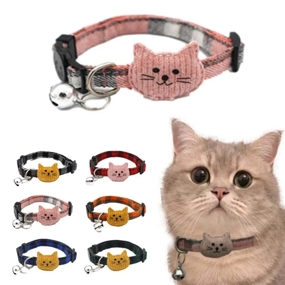 1 PCS Cute Cats Collar Elegant Fashion Bow Knot Patch Pet Neck Strap With Bell Simple Comfortable Dog Necklace