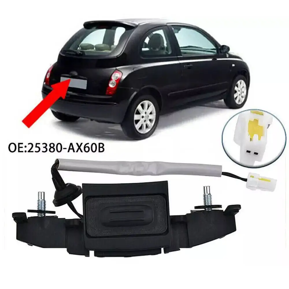 25380-AX60B 25380AX60B Rear Trunk Boot Lid Push Button Tailgate Open Lock Switch For Nissan Micra III Hatchback K12 2002-2010