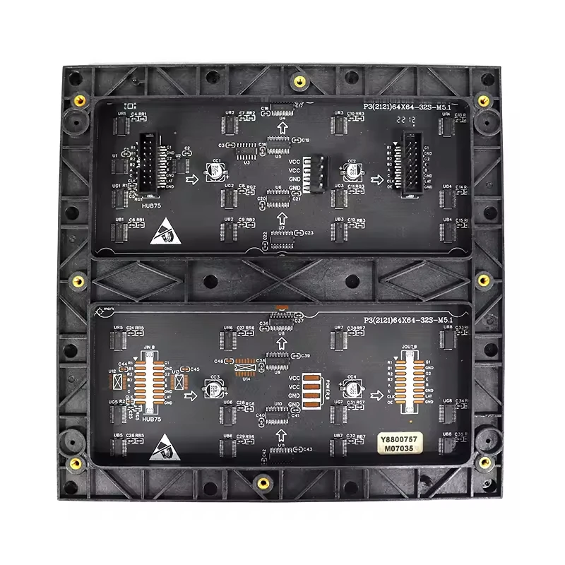 2 PCS P3 Indoor 64x64 LED Display Module Indoor Display Module 192x192mm 1 / 32 Scan RGB LED Screen