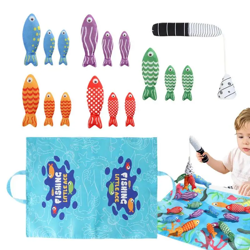 Cloth Fishing Game For Kids Cloth Baby Toys Baby Sorting Learning Toys Safe Fun Matching Puzzle Educational Toy For Thanksgiving