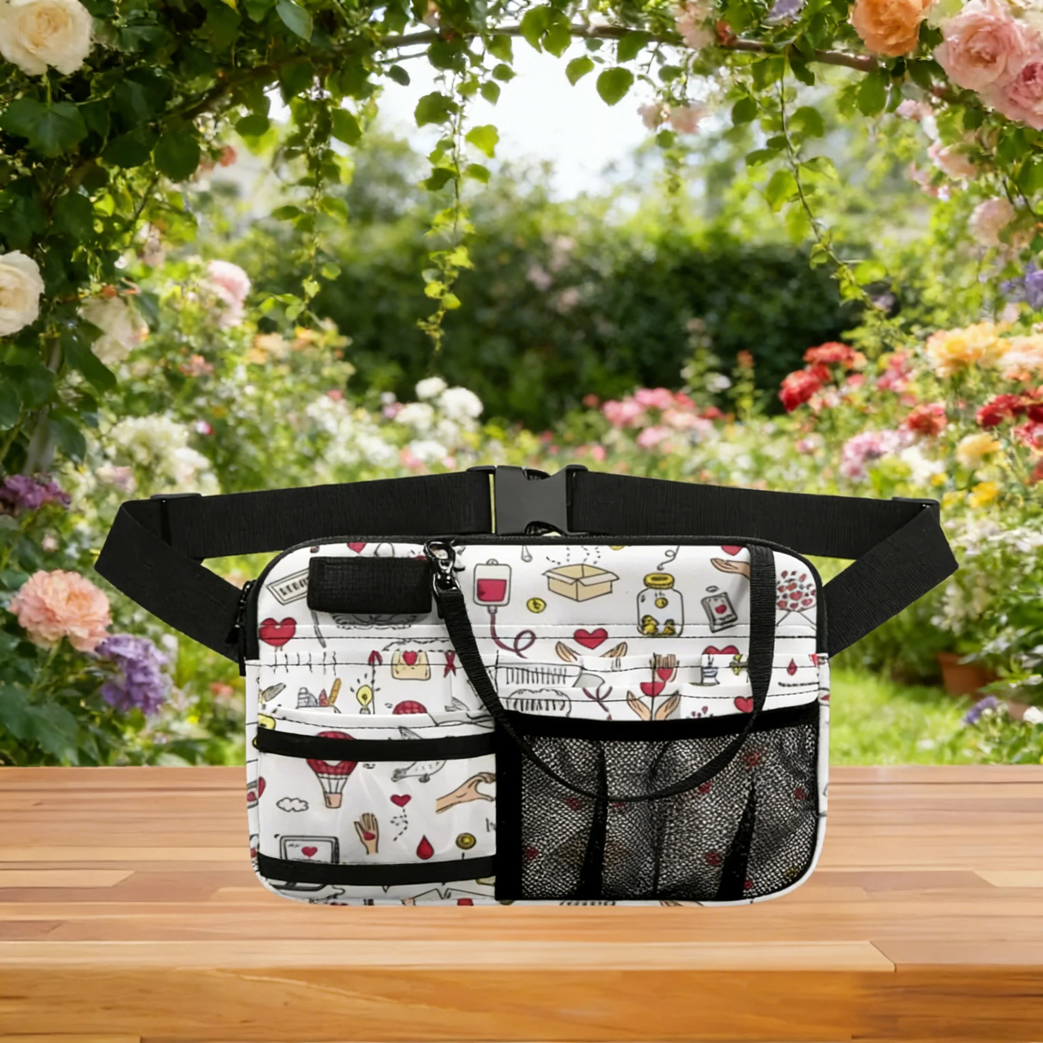 halloween-print-nurse-fanny-pack-spooky-medical-waist-bag-for-holiday