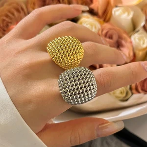 Bilandi and Metallic Bilandi for women, modern jewelry, European and American design, party gifts, exaggerated accessories, new trend, 2024 8 Main Sales Graduation Ring - №7