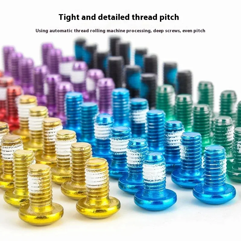 12pcs Colorful Bicycle Disc Brake Rotor Torx Bolts T25 M5x10mm Stainless Steel MTB Road Bike Fixing Screws Bicycle Accessories