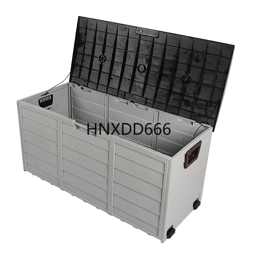

Heavy Duty Loading Capacity 100kg 290l Crate Box Outdoor Detachable Storage Box Gazebo Balcony Plastic Garden Tool Storage Box