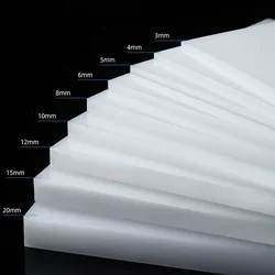 White Food Grade HDPE Board Wear Resistant PE Flat Plate Polyethylene Handmade Model Plastic Gaskets Cutting Carving Processing