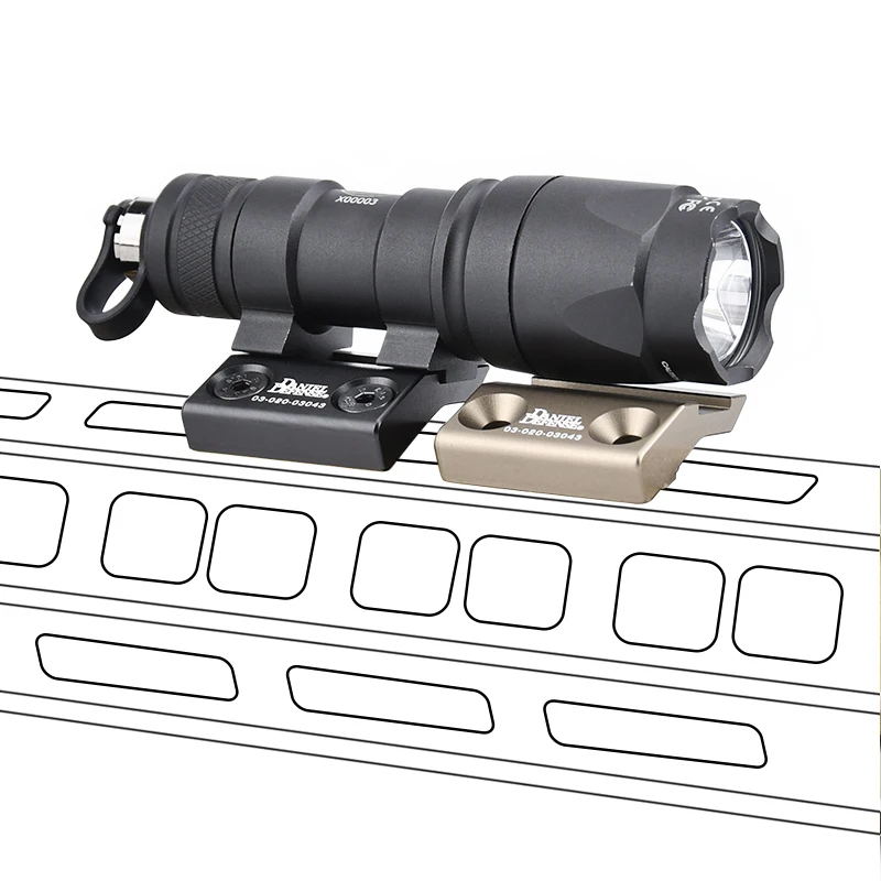 WADSN M300 Flashlight SMRM Mount For MLOK KEYMOD Tactical White LED Light M300A Airsoft Hunting Lamp Fit 20mm System