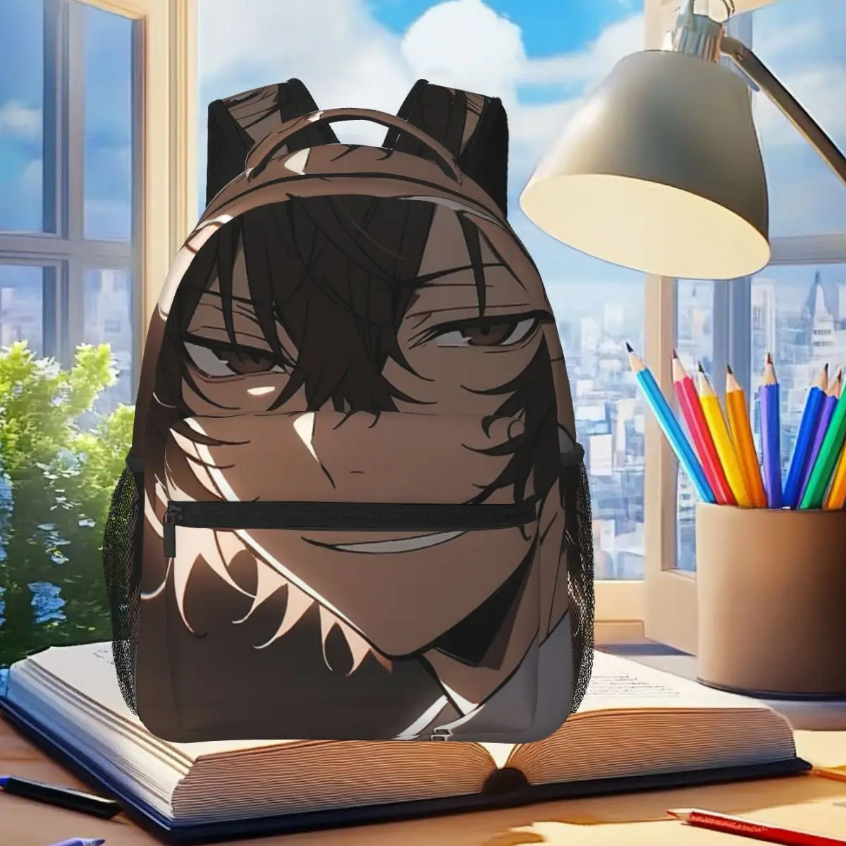 

Osamu Dazai Bungo Stray Dogs Anime Backpack Student Boys Girls BookBag Kids School Bag Laptop Shoulder Bags for Men Women