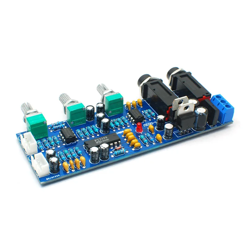 UNISIAN PT2399  Karaoke Amplifier board  audio Microphone NE5532 Preamplifier Reverberation Echo sound  For home Amplifiers